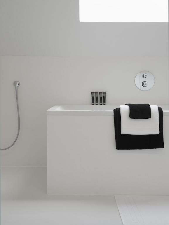 Maison Nationale City Flats & Suites Antwerpen Kamer foto A shower bath